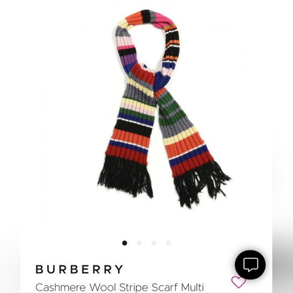 Burberry Cashmere stripe scarf - Picture 2 of 4